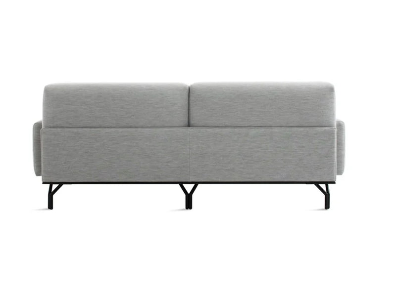 2 Seater Suede Sofa with Metal Legs