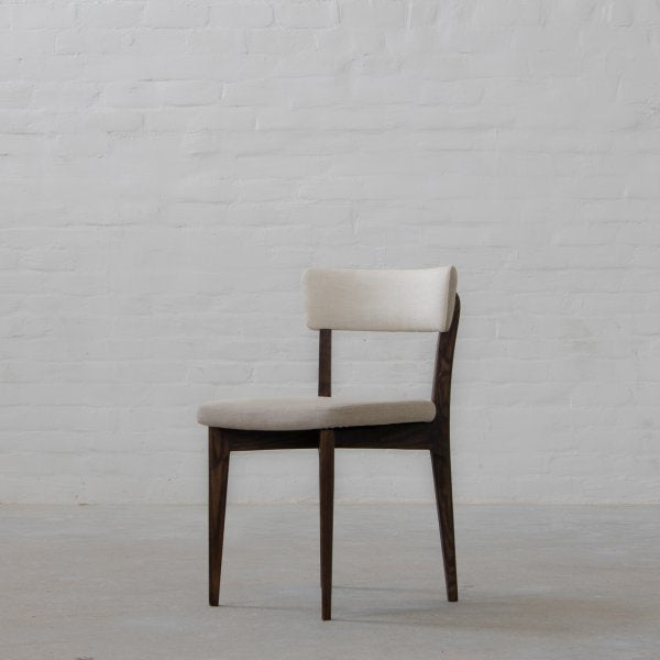 Fabric Dining Chair with Wooden Frame Base