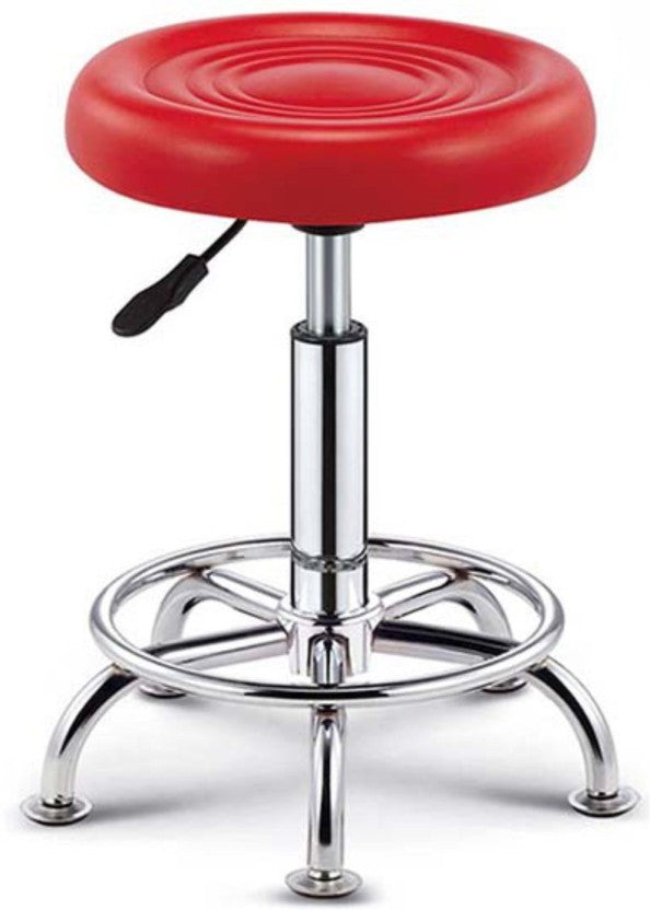 Doctor Stool With Metal Chrome Frame Base Leatherette