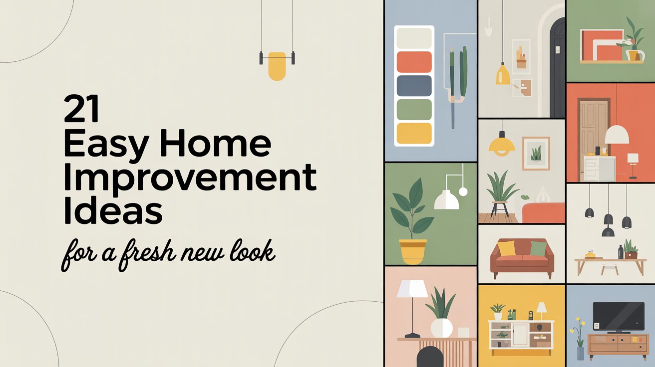 21 Easy Home Improvement Ideas for a Fresh New Look