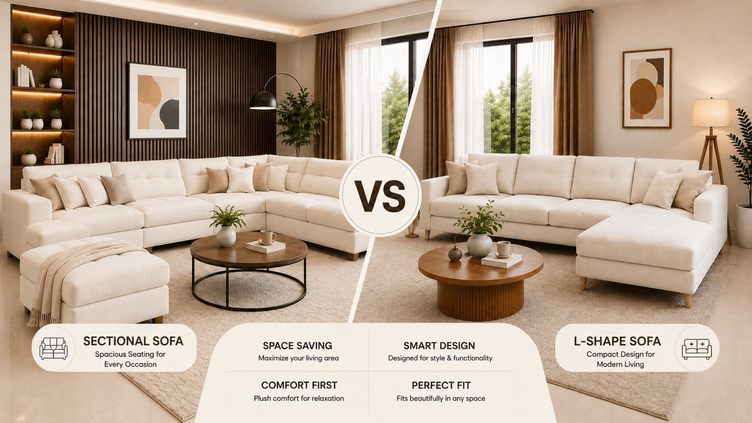 Sectional Sofa vs L-Shape Sofa: Which Fits Small Living Rooms Better?