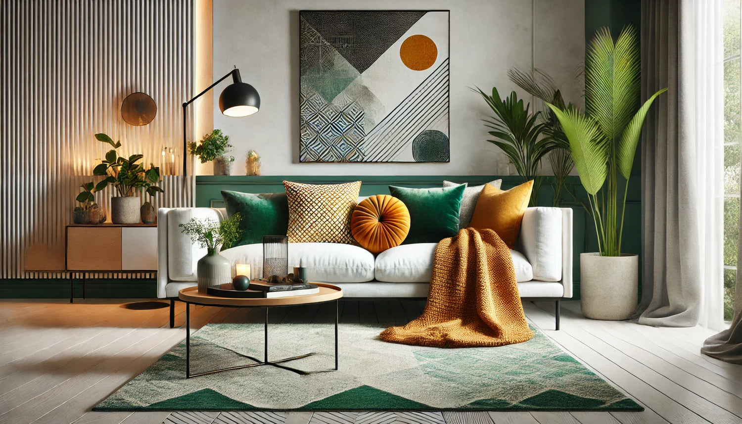 Accents to Go with a White Sofa
