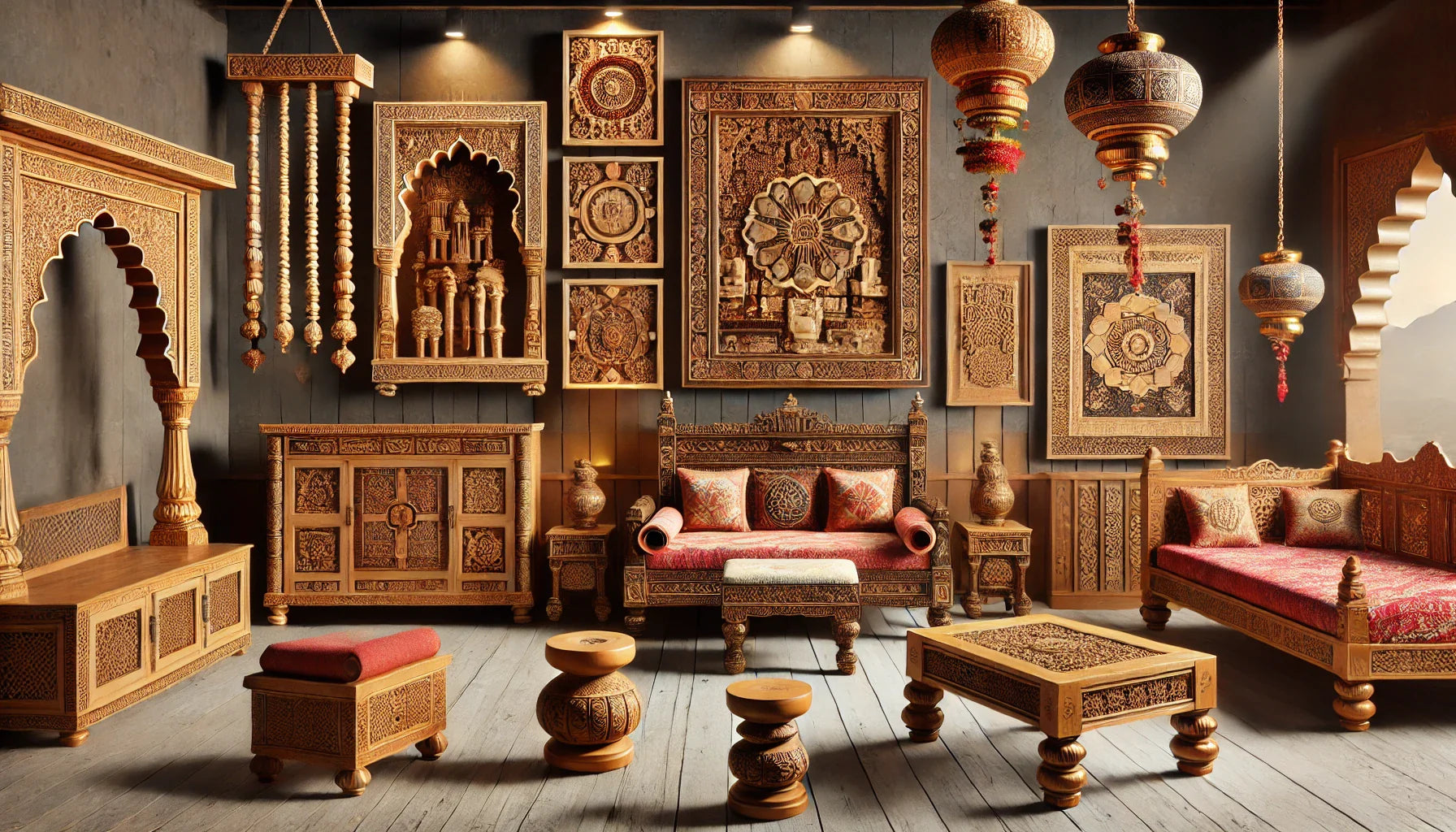Celebrating Indian Heritage Traditional Wooden Furniture