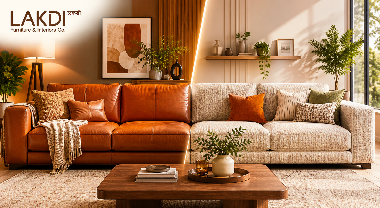 Leather Sofa vs Fabric Sofa: Which Is Better for Indian Homes in 2026?
