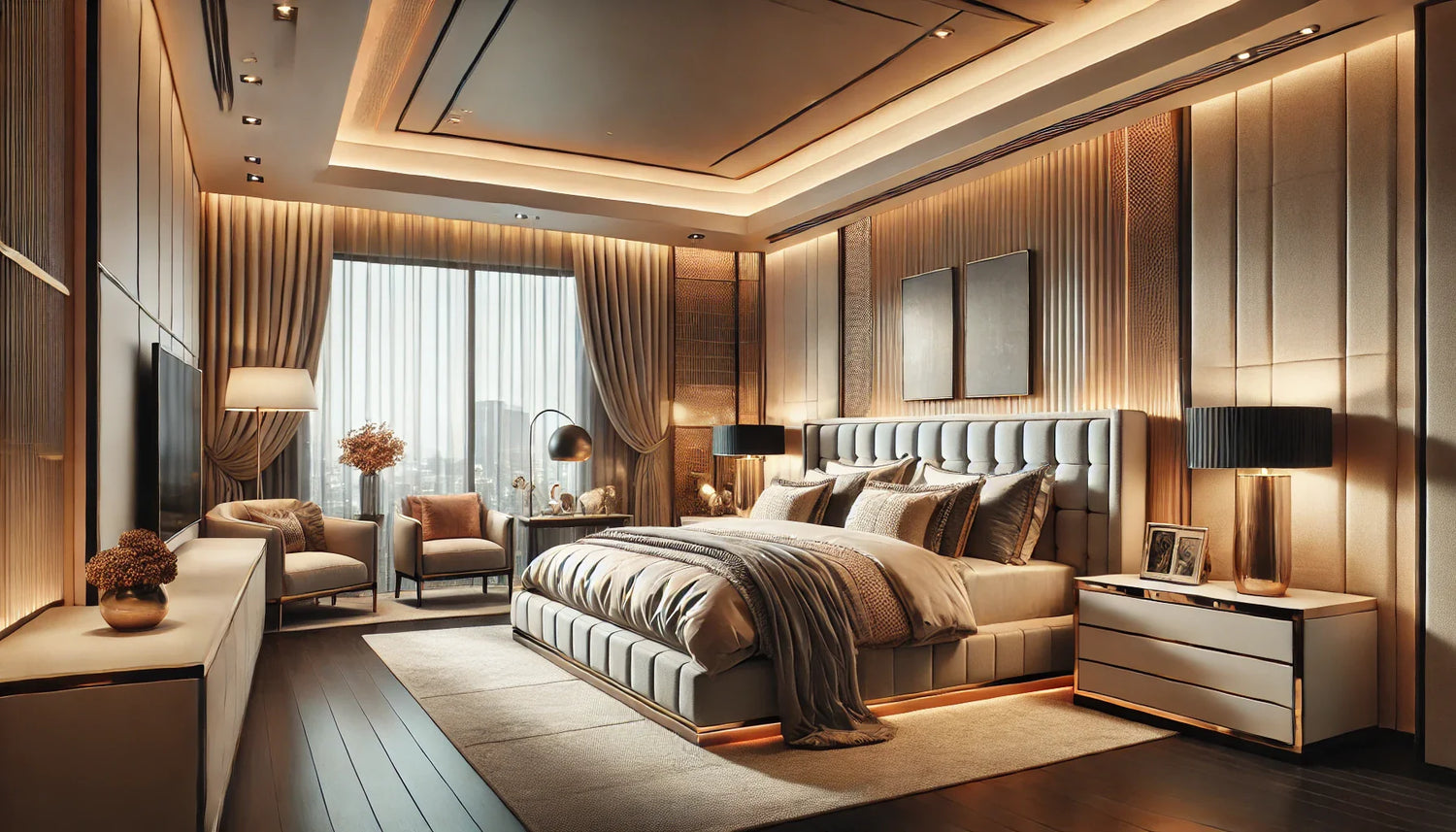 Crafting Luxurious Retreats Tips to Designing King Size Bedrooms with Lakdi.com