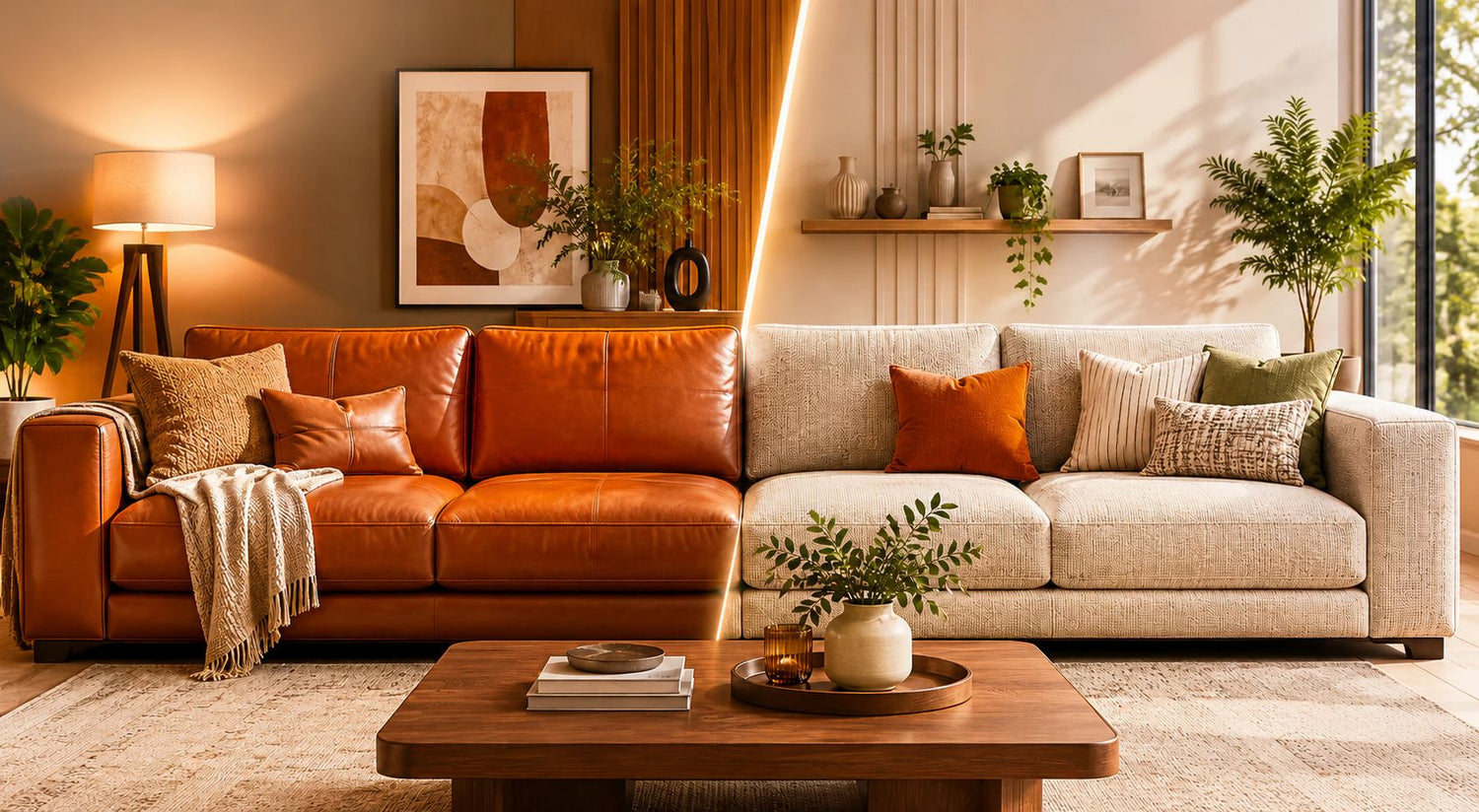 Leather Sofa vs Fabric Sofa: Which is Better for Indian Homes in 2026?
