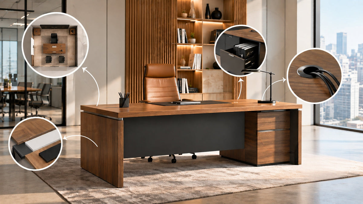Office Table Design: Types, Sizes, Materials & Buying Guide
