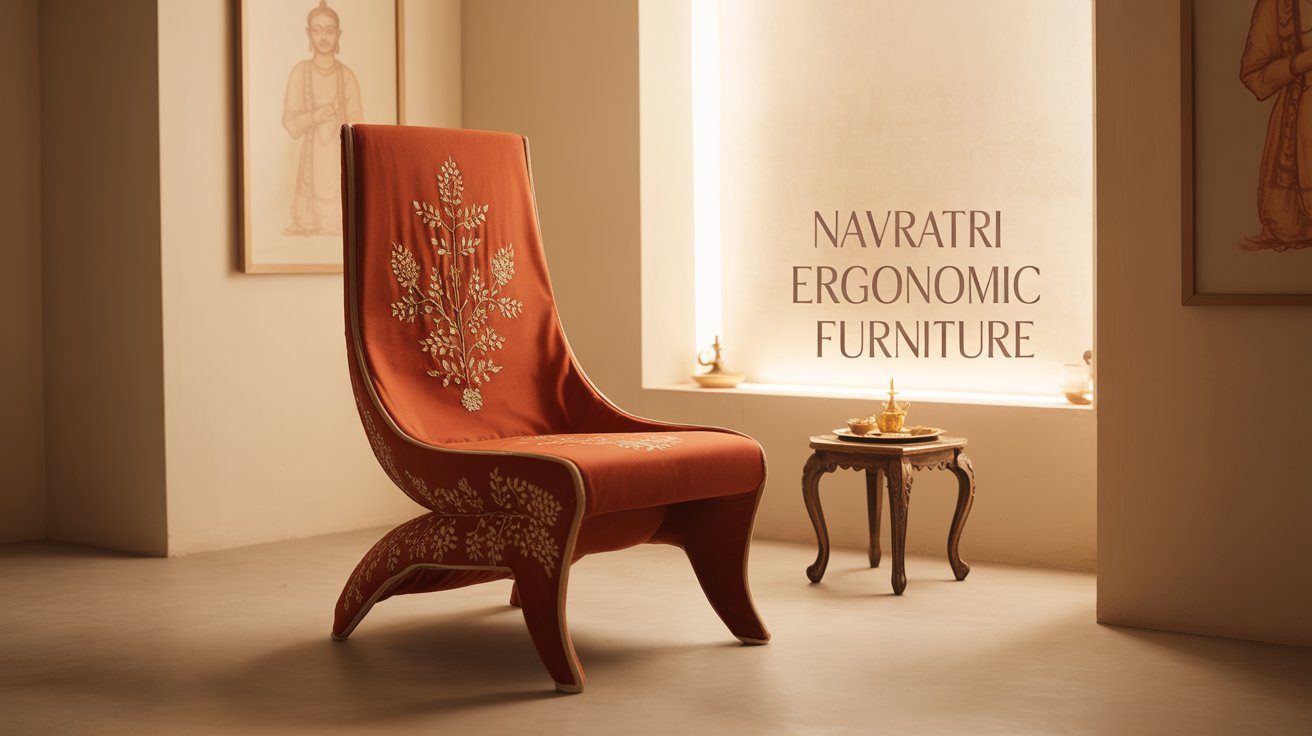 Navratri Ergonomic Furniture: Comfortable Seating for Puja