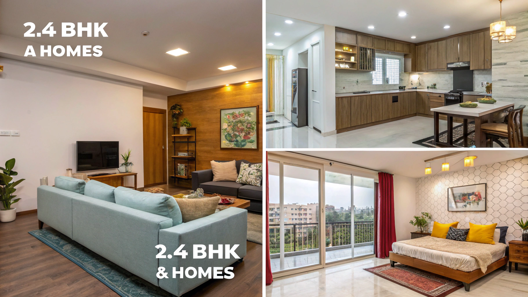 Interior Design Ideas for 2BHK, 3BHK, and 4 BHK Homes