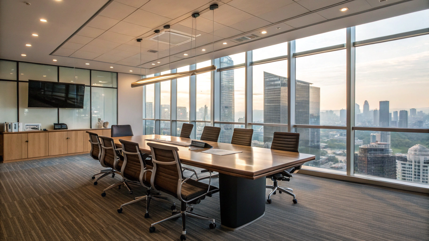 Transform Workspaces with Sleek Executive Table Designs