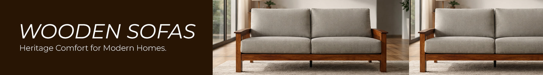 Wooden Sofas – Designer Soft Seating