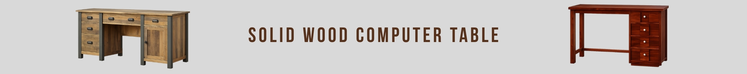 Solid Wood Computer Table