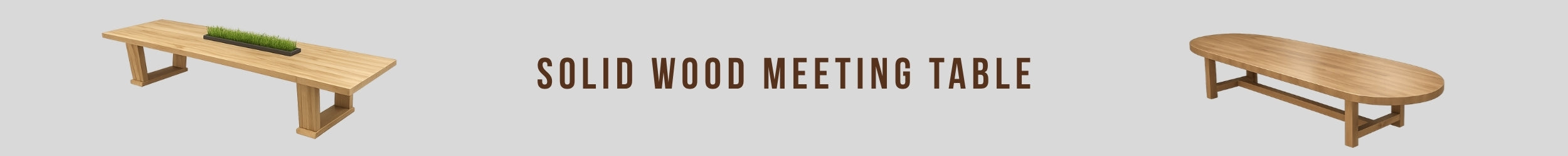 Solid Wood Meeting Table