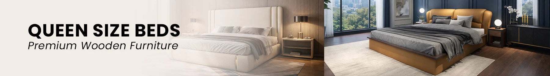 Queen Size Beds – Premium Wooden Furniture