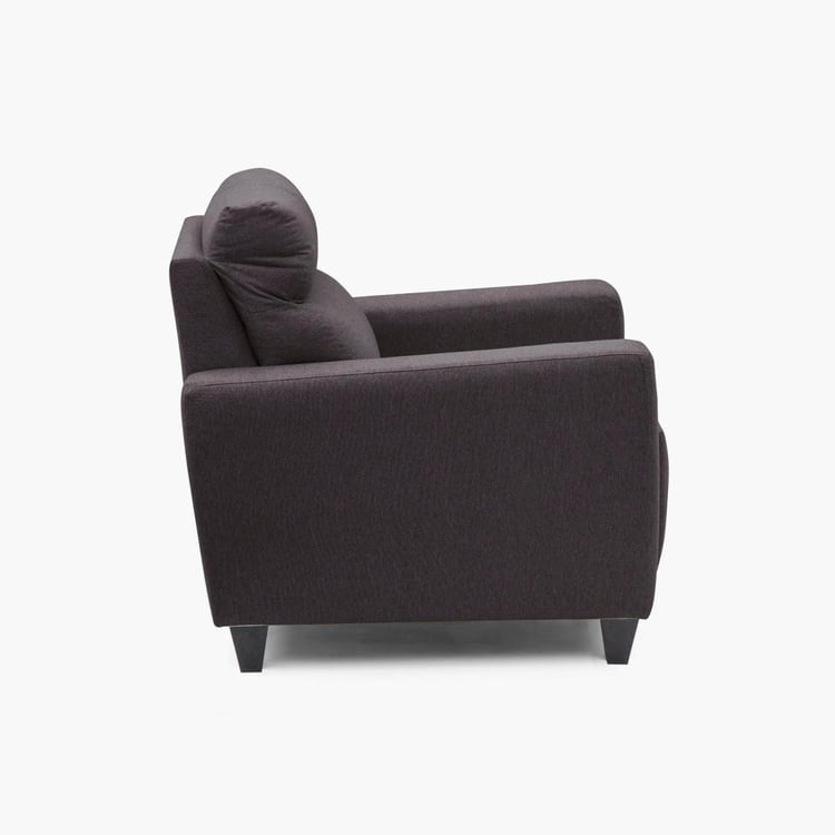 Modern Fabric Sofa Single Seater with Soft Cushioning, Solid Wood Frame & High Back Support for Comfortable Living Room Seating