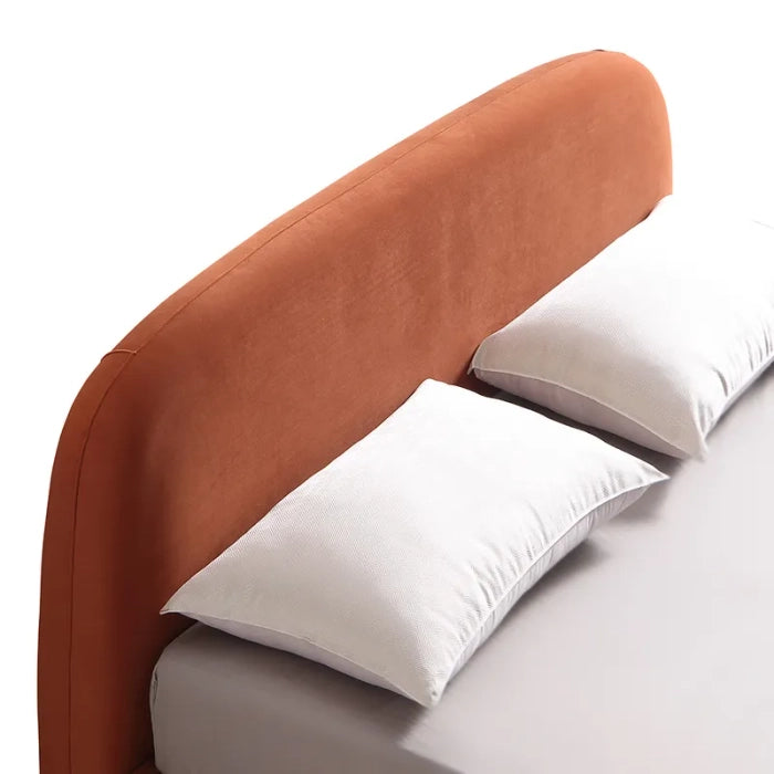 Modern King Size Bed – Plush Padded Headboard, Solid Wood-Plywood Frame in Premium Design