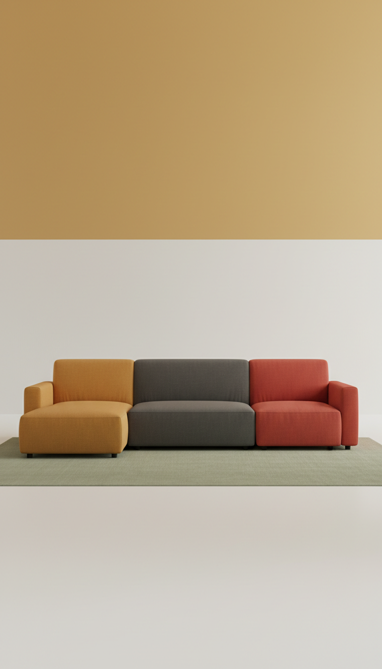 Modular Colorblock Sofa