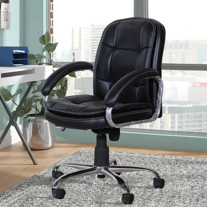 Medium Back Ergonomic Chair with Chrome Base