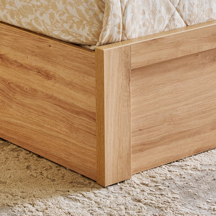 King Size Bed for Home furniture – Plywood & Wooden Headboard, Box Storage & Hydraulic Lift Option