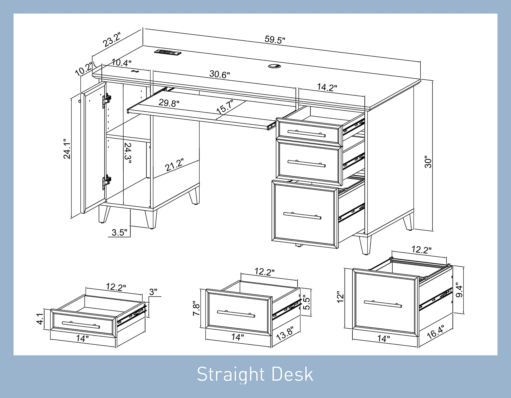 computer table office table study desk wooden table