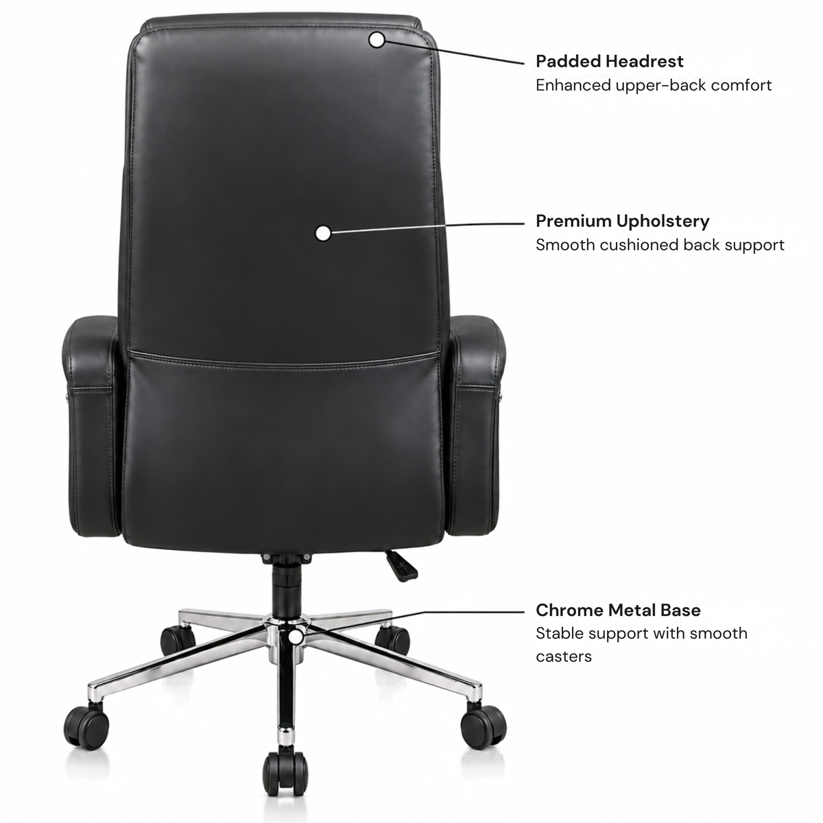 Director and Executive Chair High Back Faux Leather, Comfortable Seat Swivel Chair Revolving and Recliner Chair