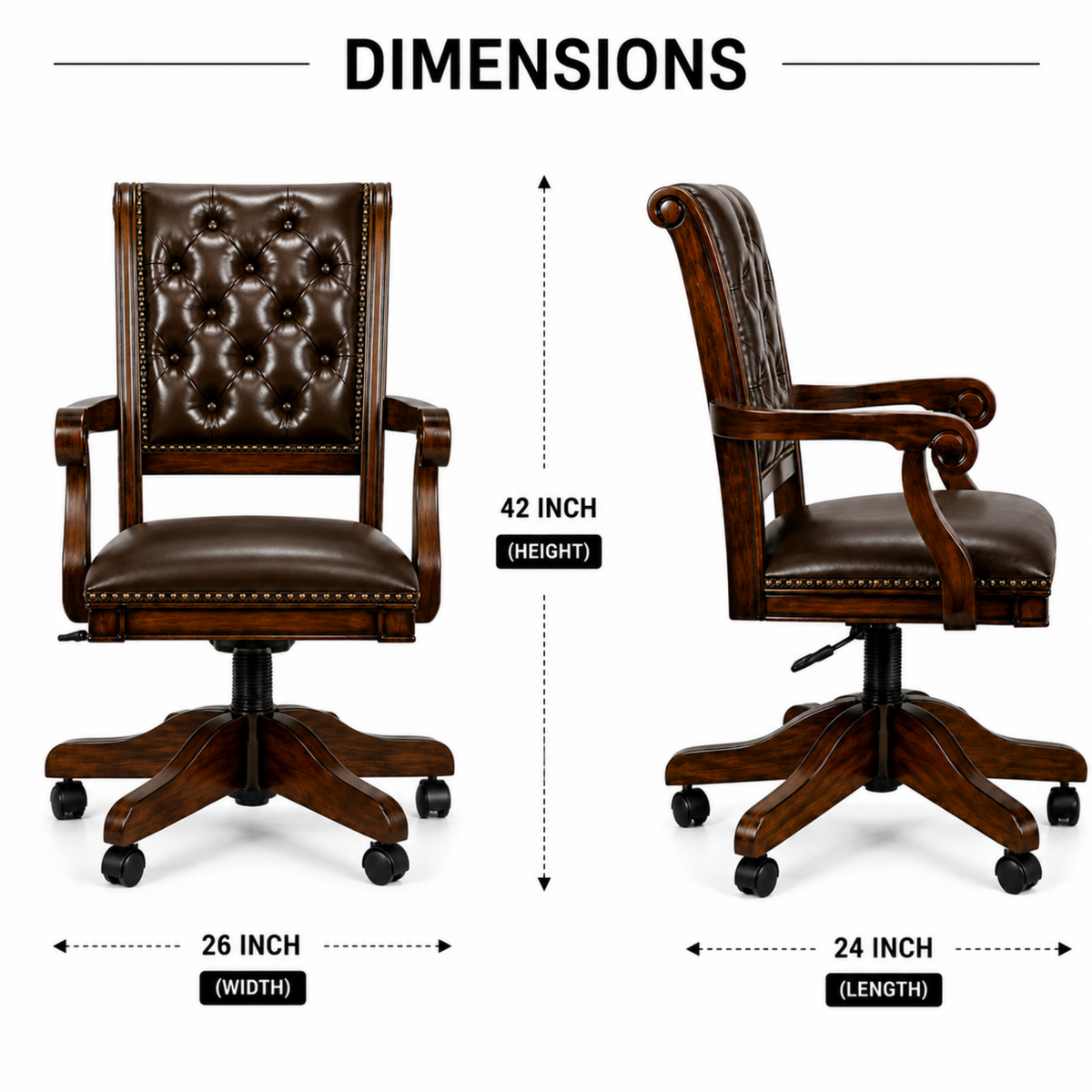 Director Chair Dimensions View