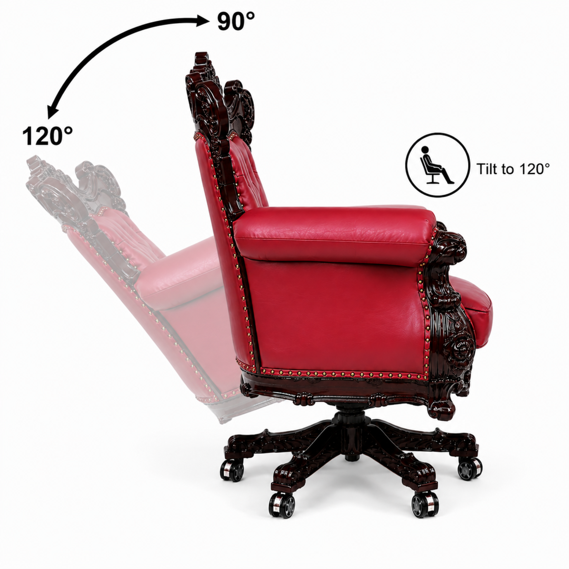Red Director Chair Recline View