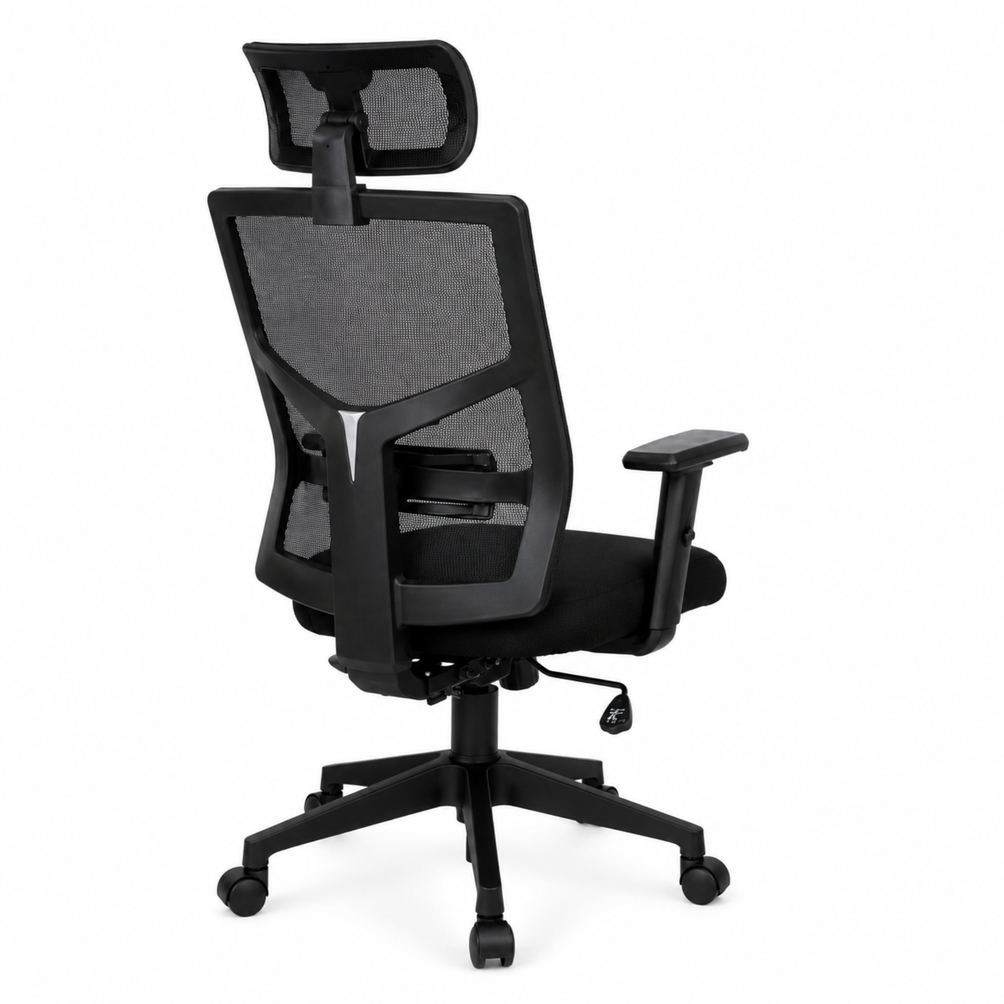 Premium High Back Executive Office Chair with Adjustable Headrest, Breathable Mesh Back, Fabric Seat, Lumbar Support and Swivel Base for Office Use
