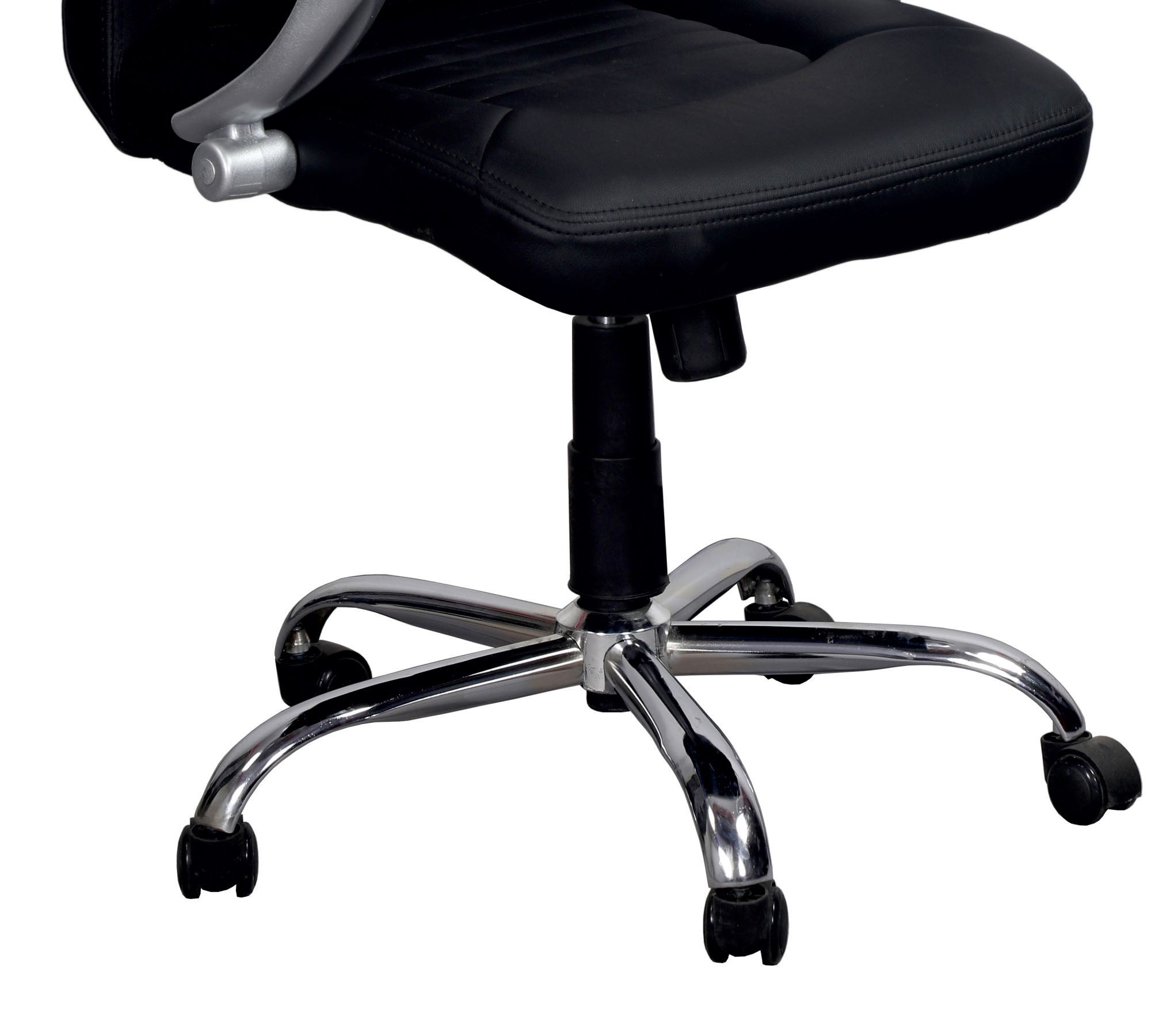 High Back Director Chair with Height Adjustable Chrome Base