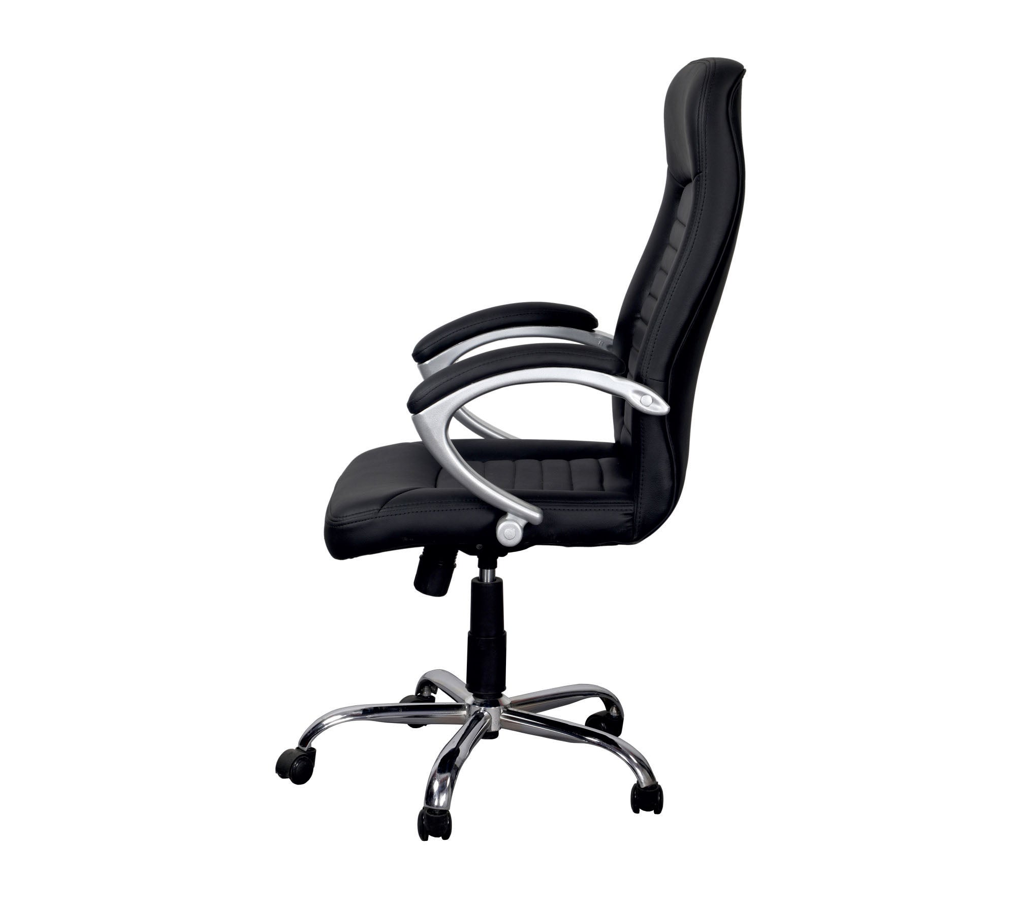 High Back Director Chair with Height Adjustable Chrome Base