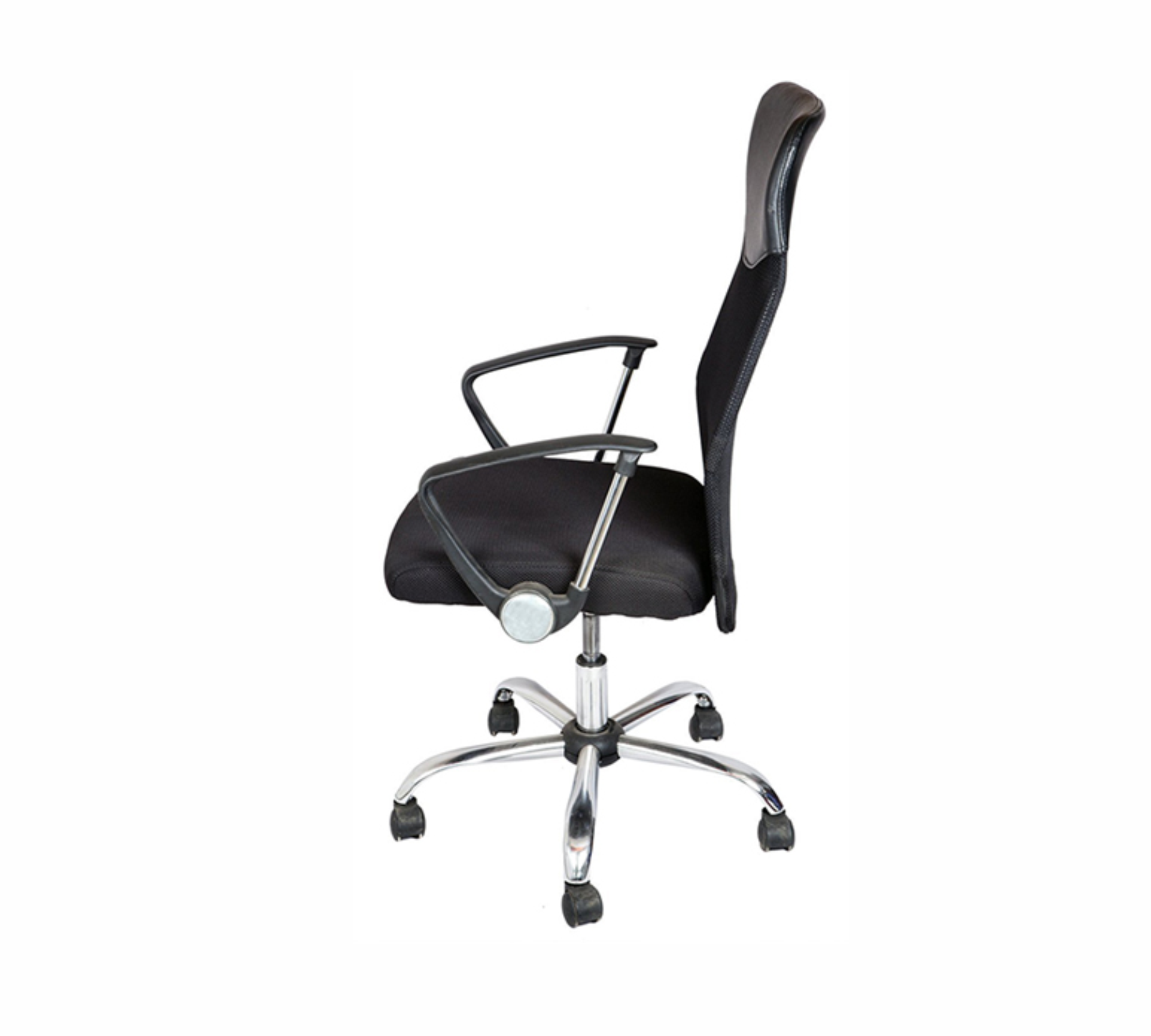 High Back Executive Chair with Wheels & Chrome Base