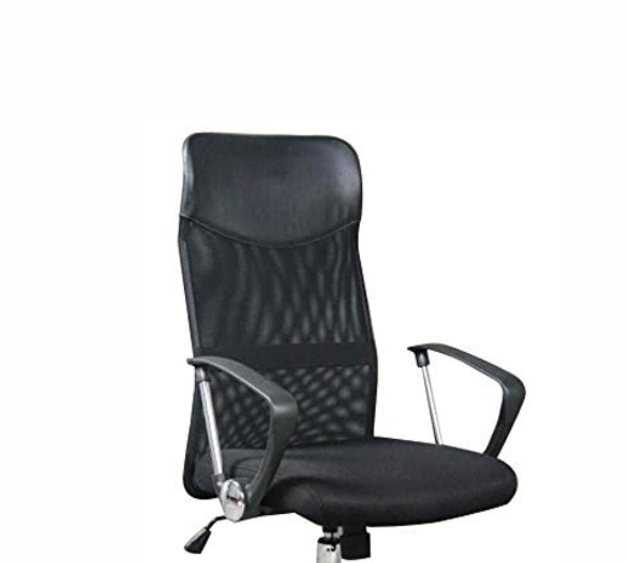 High Back Executive Chair with Wheels & Chrome Base