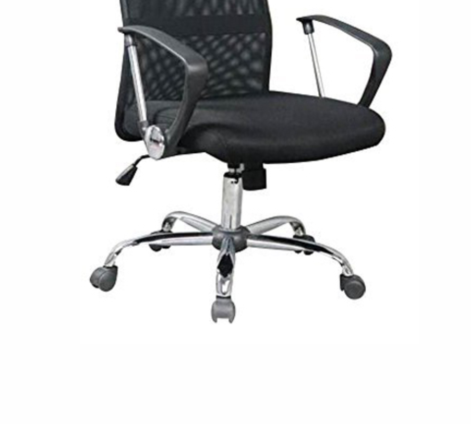 High Back Executive Chair with Wheels & Chrome Base
