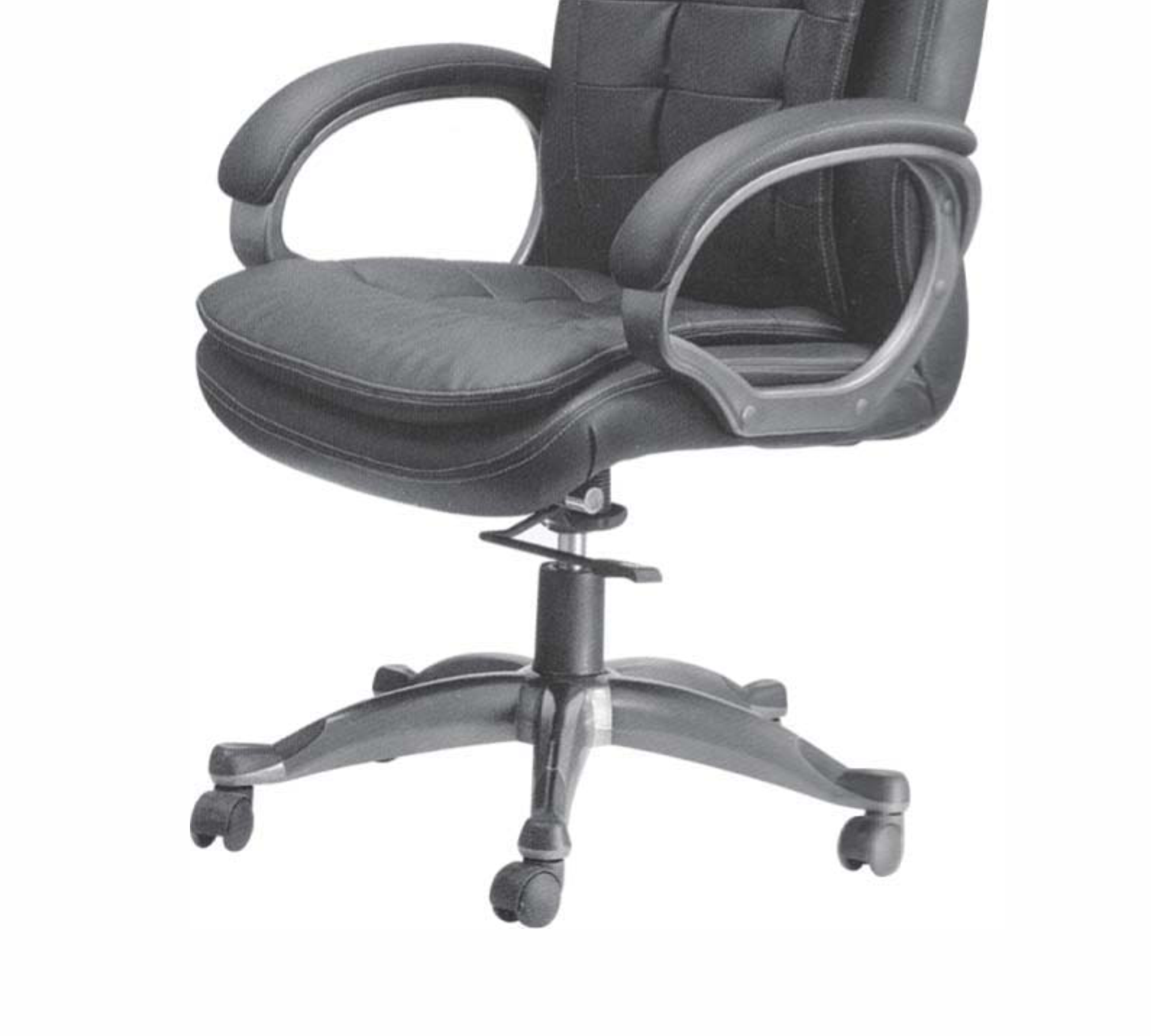 Comfortable Director Office Chair with Height Adjustable Aluminum Base