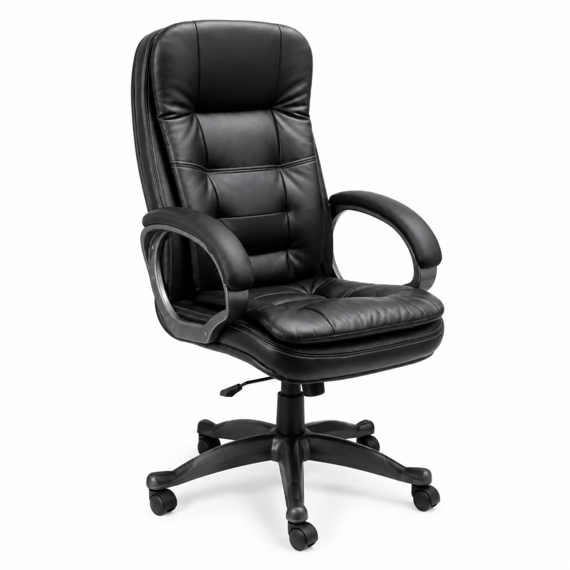 High Back Office Director Chair with Height Adjustable Aluminum Base