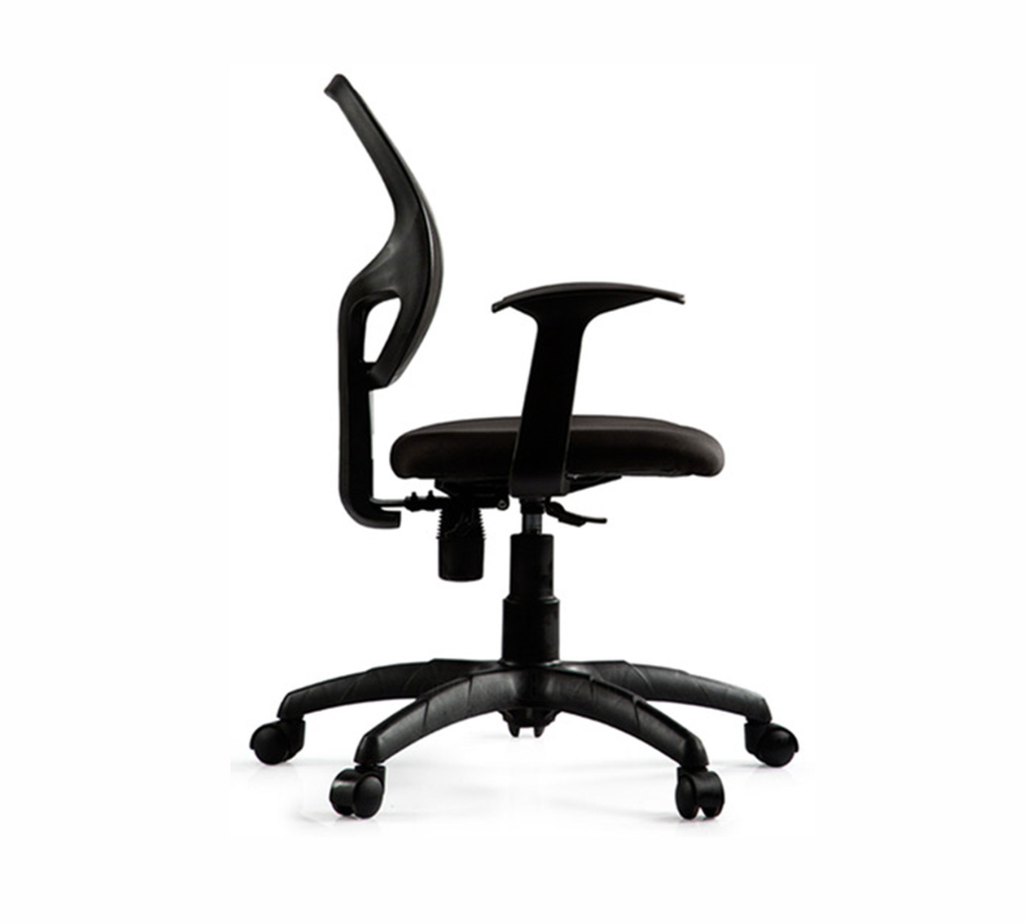 Ergonomic executive mesh chair with breathable Mid back, cushioned seat, armrests & smooth swivel base. Ideal for office and home comfort.