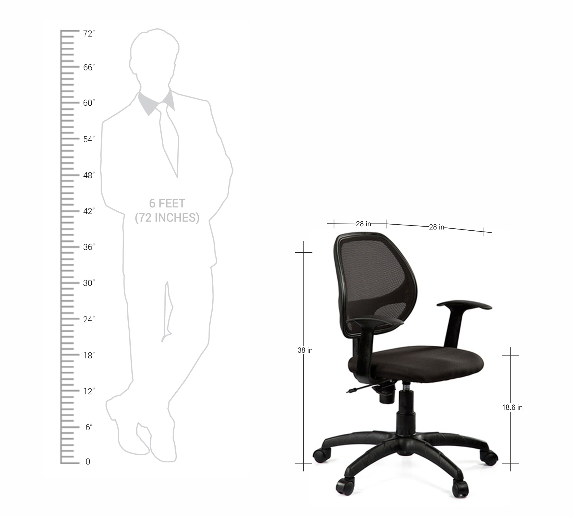 Ergonomic executive mesh chair with breathable Mid back, cushioned seat, armrests & smooth swivel base. Ideal for office and home comfort.