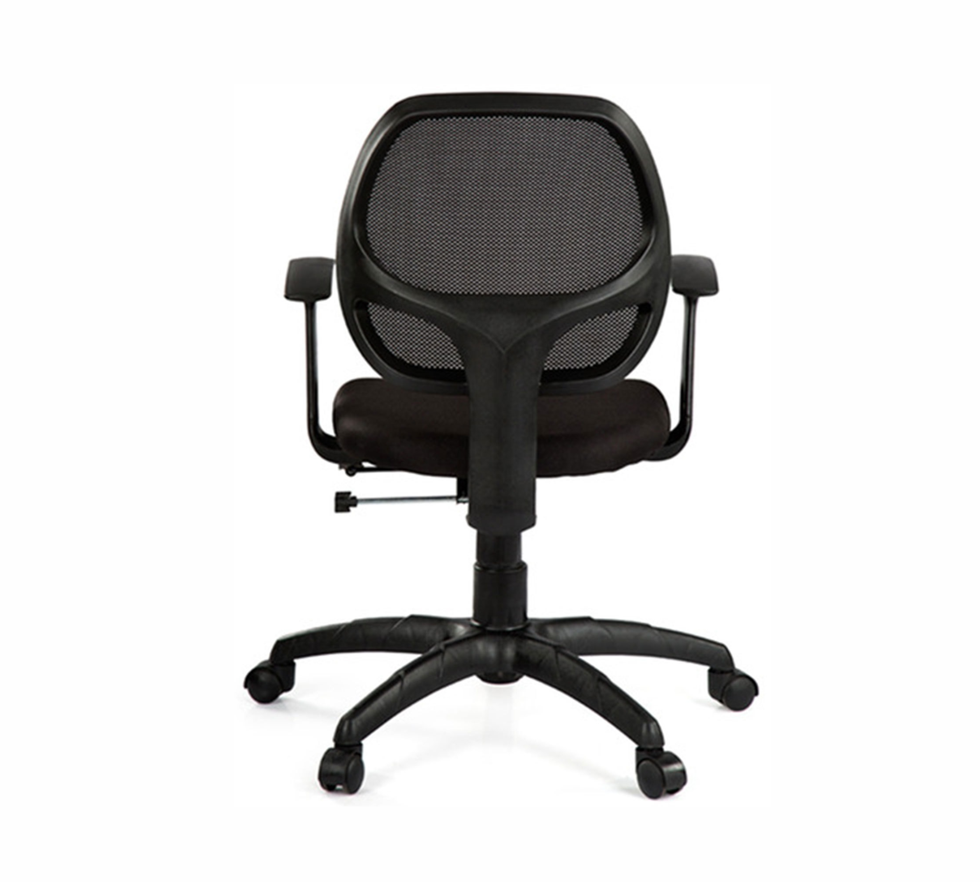 Ergonomic executive mesh chair with breathable Mid back, cushioned seat, armrests & smooth swivel base. Ideal for office and home comfort.