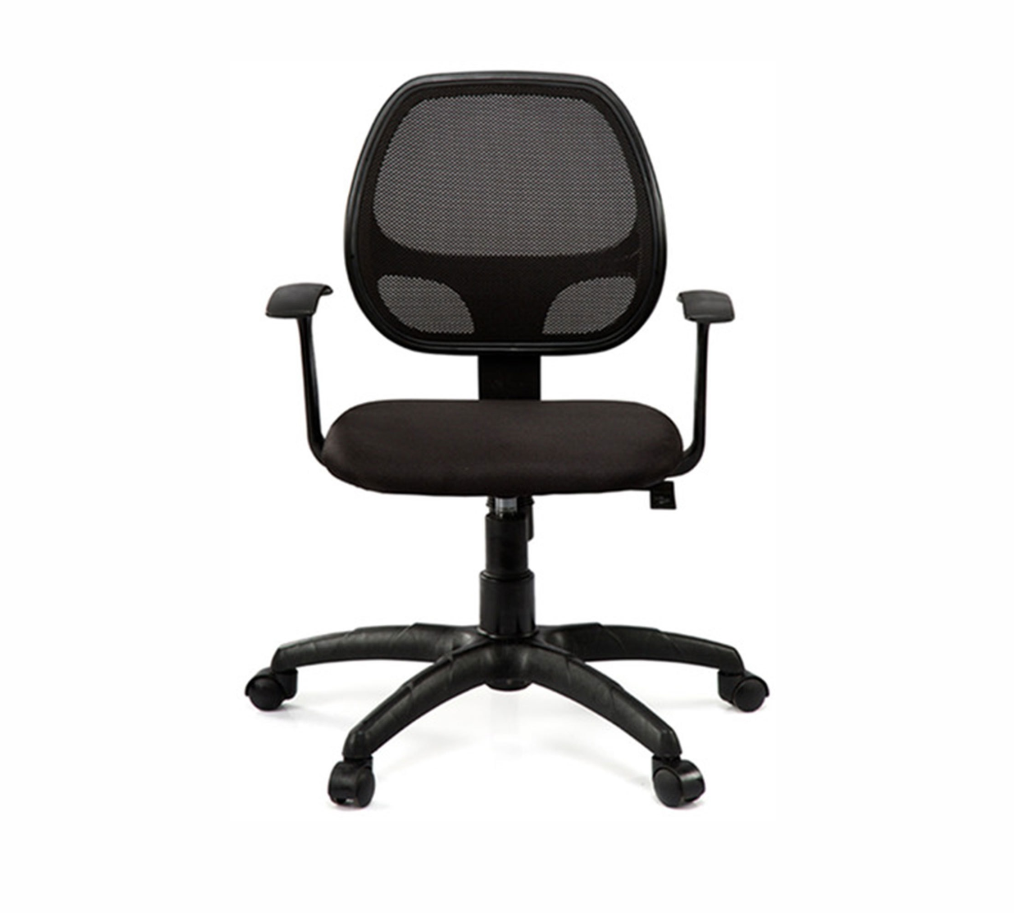 Ergonomic executive mesh chair with breathable Mid back, cushioned seat, armrests & smooth swivel base. Ideal for office and home comfort.
