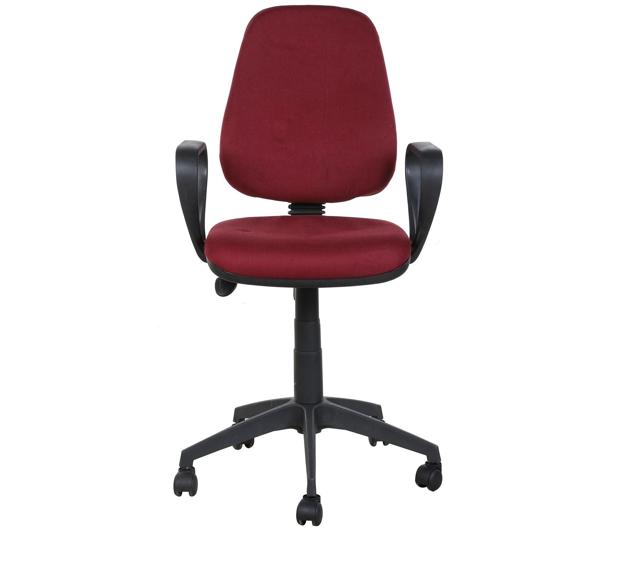 Executive Mid Back Office Chair with Cushioned Seat, Ergonomic Back Support, Adjustable Height, Swivel Base and Armrests – Comfortable Workstation Chair