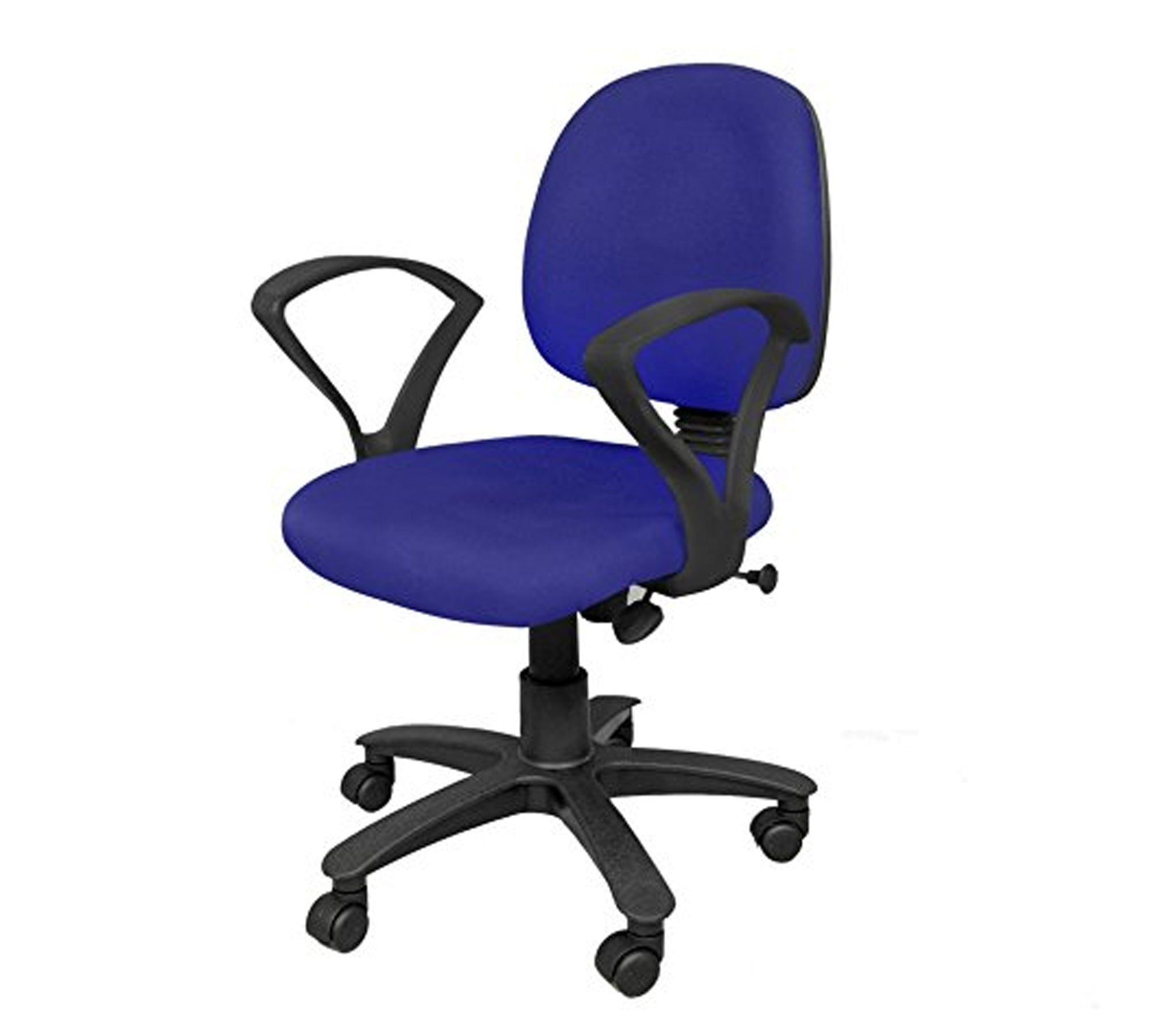 Executive Mid Back Office Chair with Cushioned Seat, Adjustable Height, Swivel Base and Armrests – Ergonomic Workstation and Study Chair