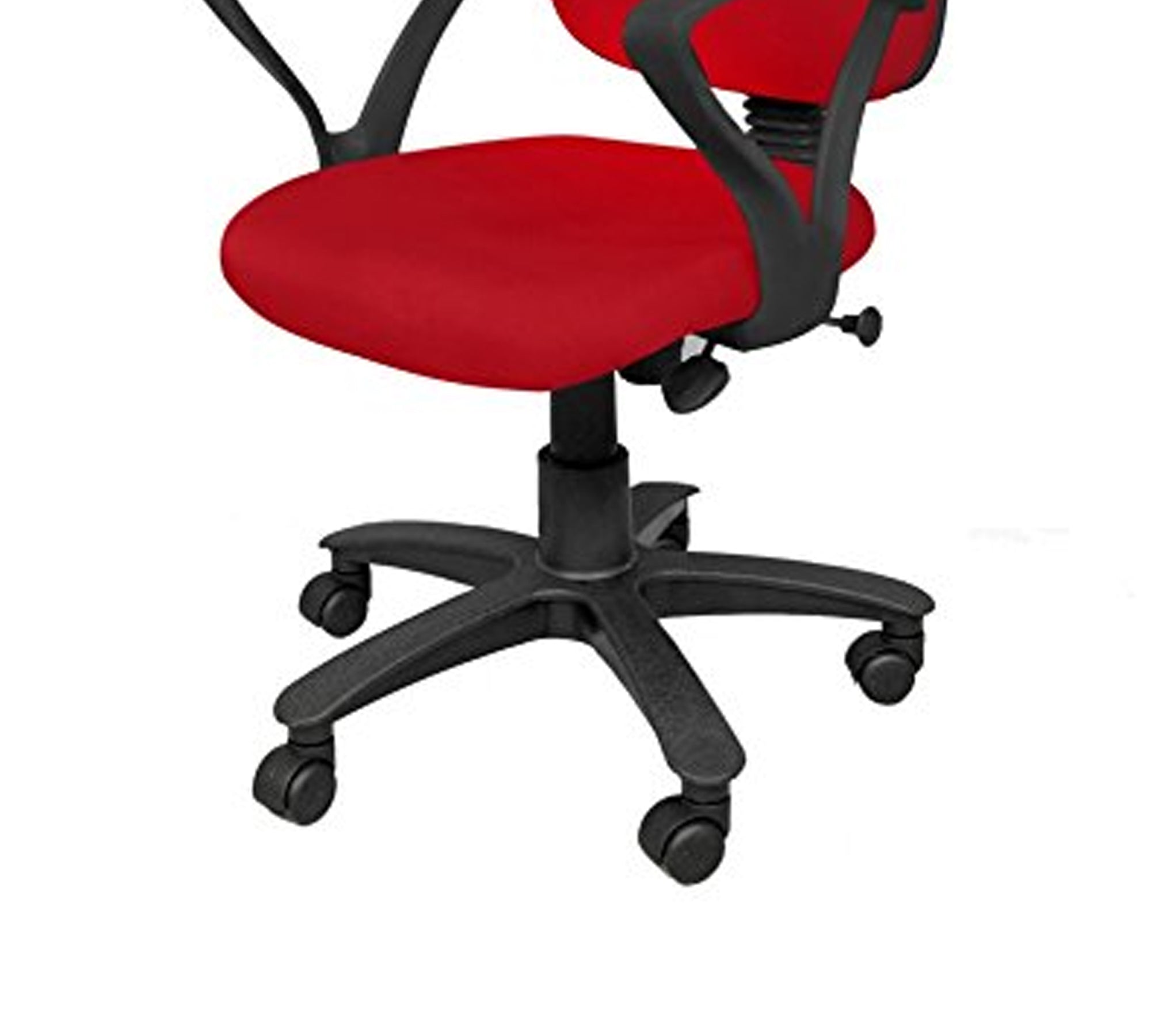 Executive Mid Back Office Chair with Cushioned Seat, Adjustable Height, Swivel Base and Armrests – Ergonomic Workstation and Study Chair