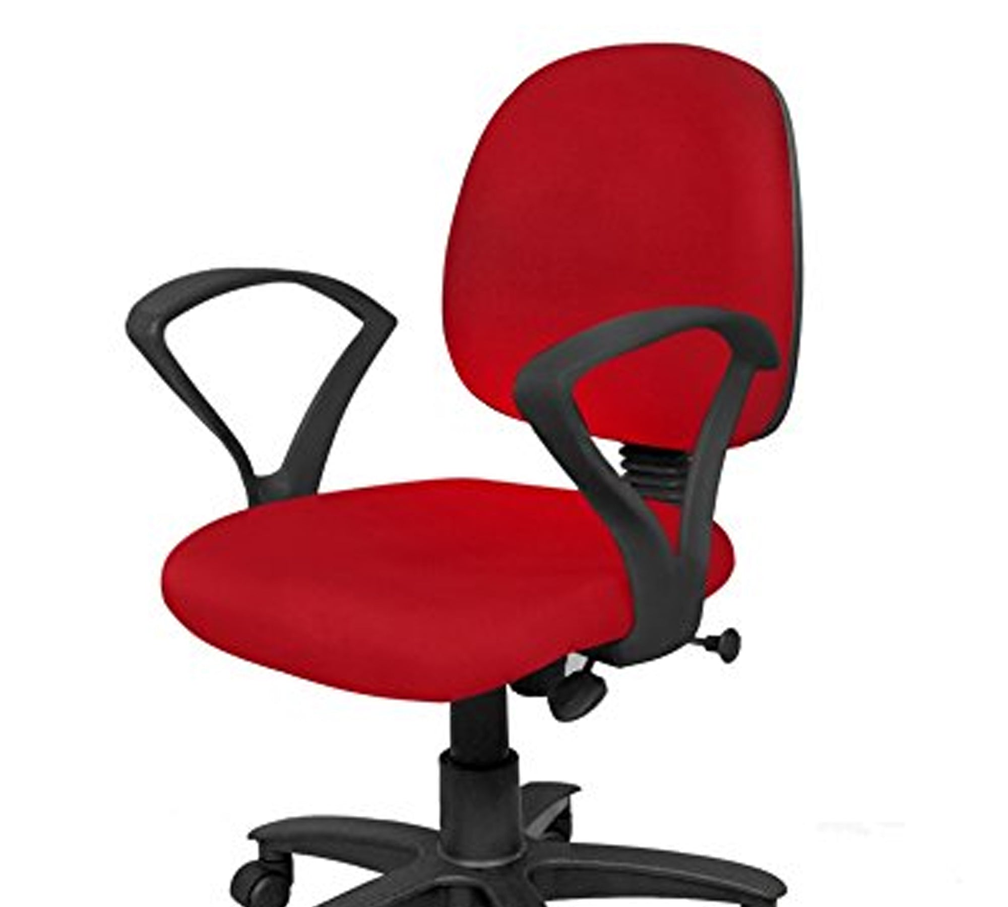 Executive Mid Back Office Chair with Cushioned Seat, Adjustable Height, Swivel Base and Armrests – Ergonomic Workstation and Study Chair