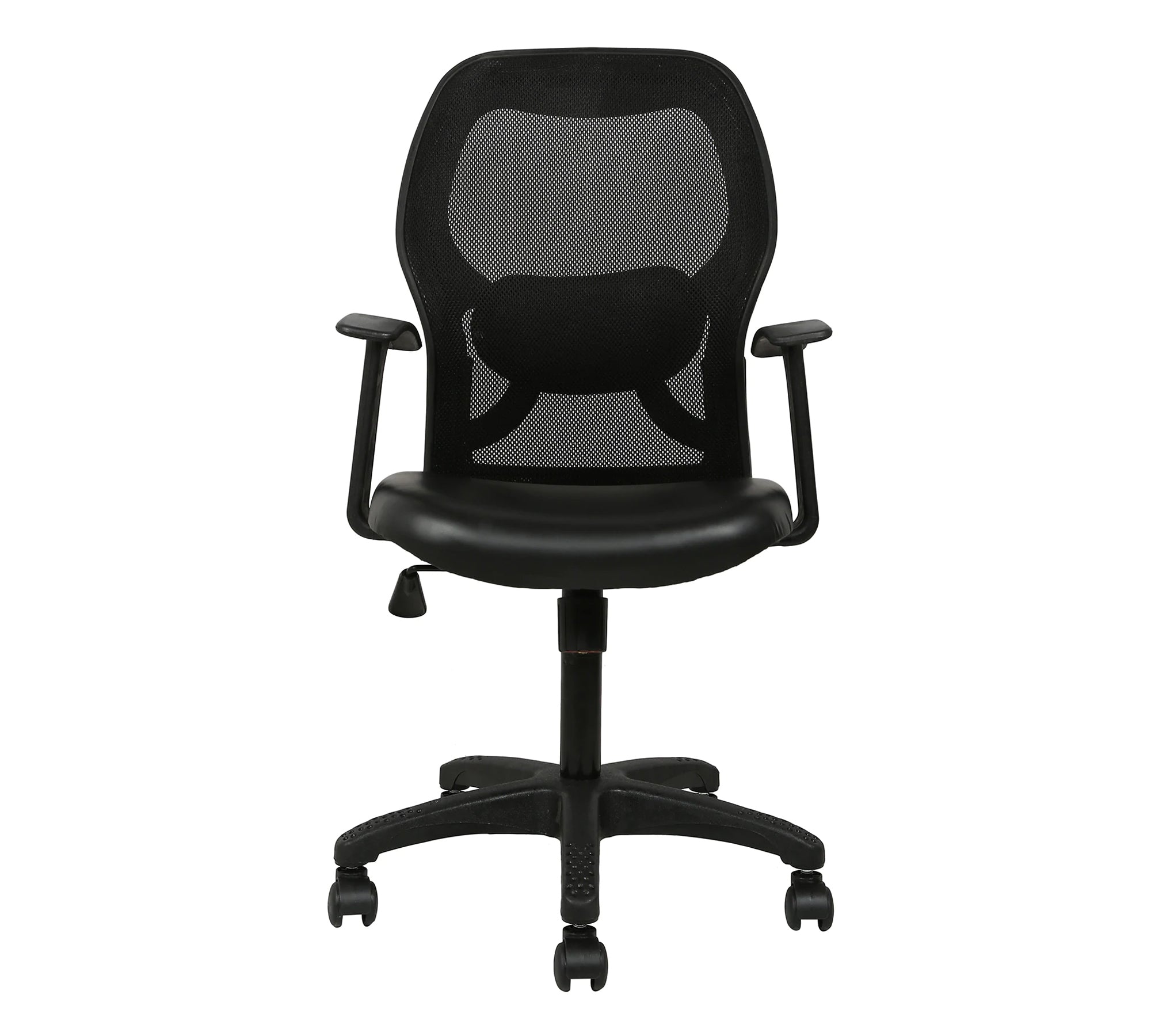 Mid Back Mesh Chair Ergonomic Design with Breathable Back, Cushioned Seat, Adjustable Height and Rolling Base for Home Office Workstation