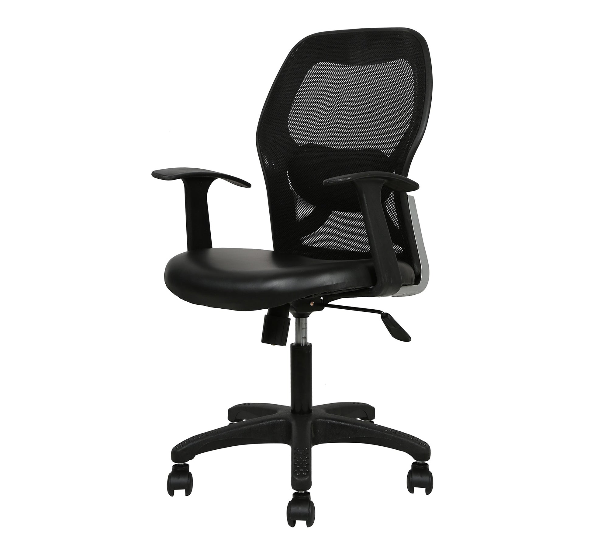 Mid Back Mesh Chair Ergonomic Design with Breathable Back, Cushioned Seat, Adjustable Height and Rolling Base for Home Office Workstation