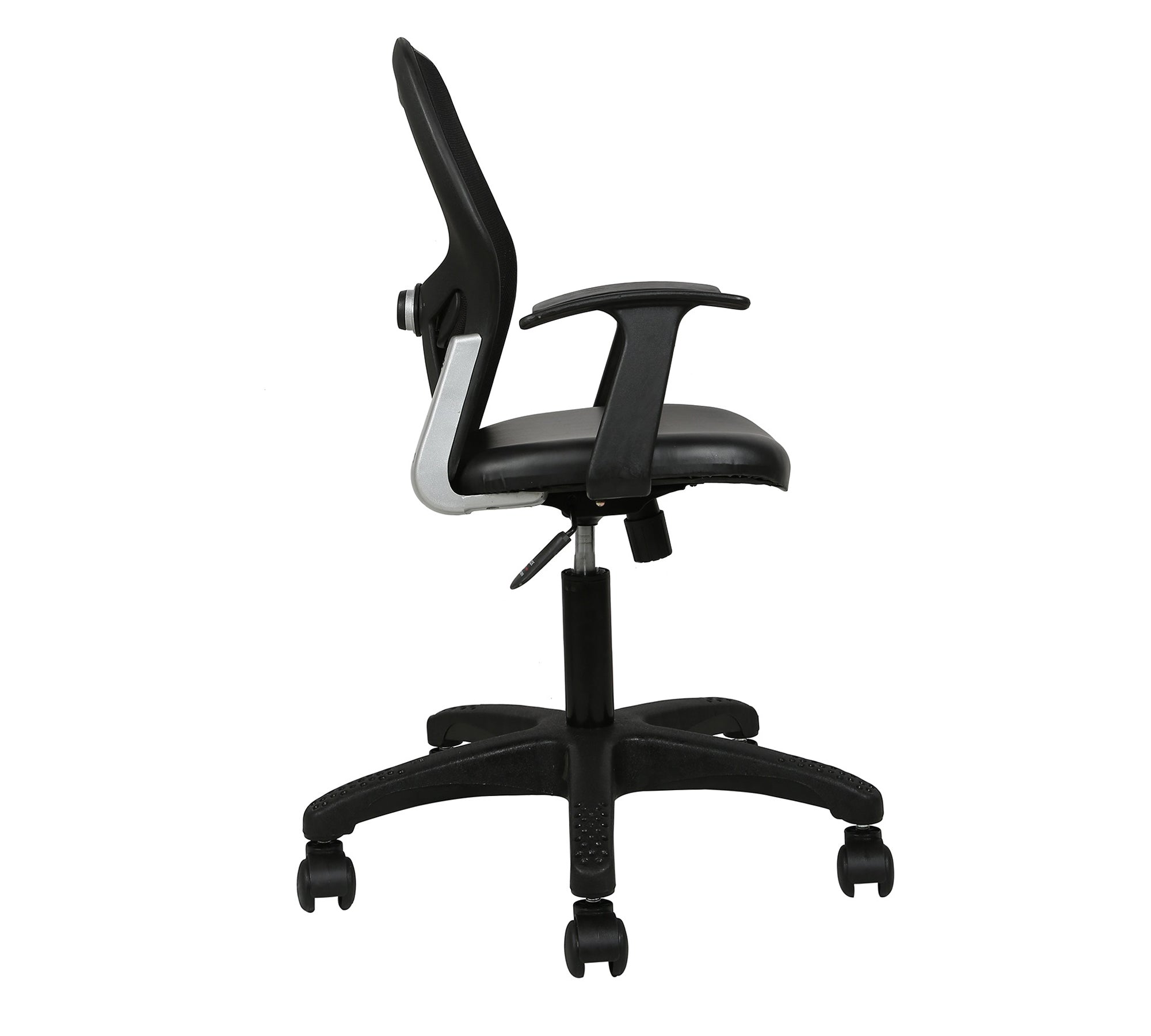 Mid Back Mesh Chair Ergonomic Design with Breathable Back, Cushioned Seat, Adjustable Height and Rolling Base for Home Office Workstation