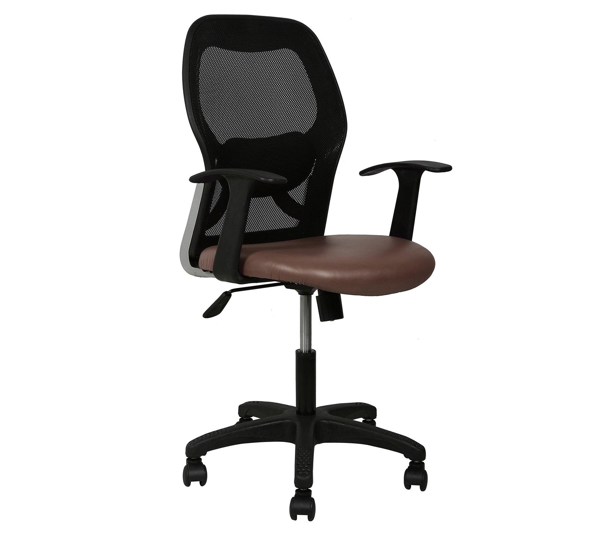 Mid Back Mesh Chair Ergonomic Design with Breathable Back, Cushioned Seat, Adjustable Height and Rolling Base for Home Office Workstation