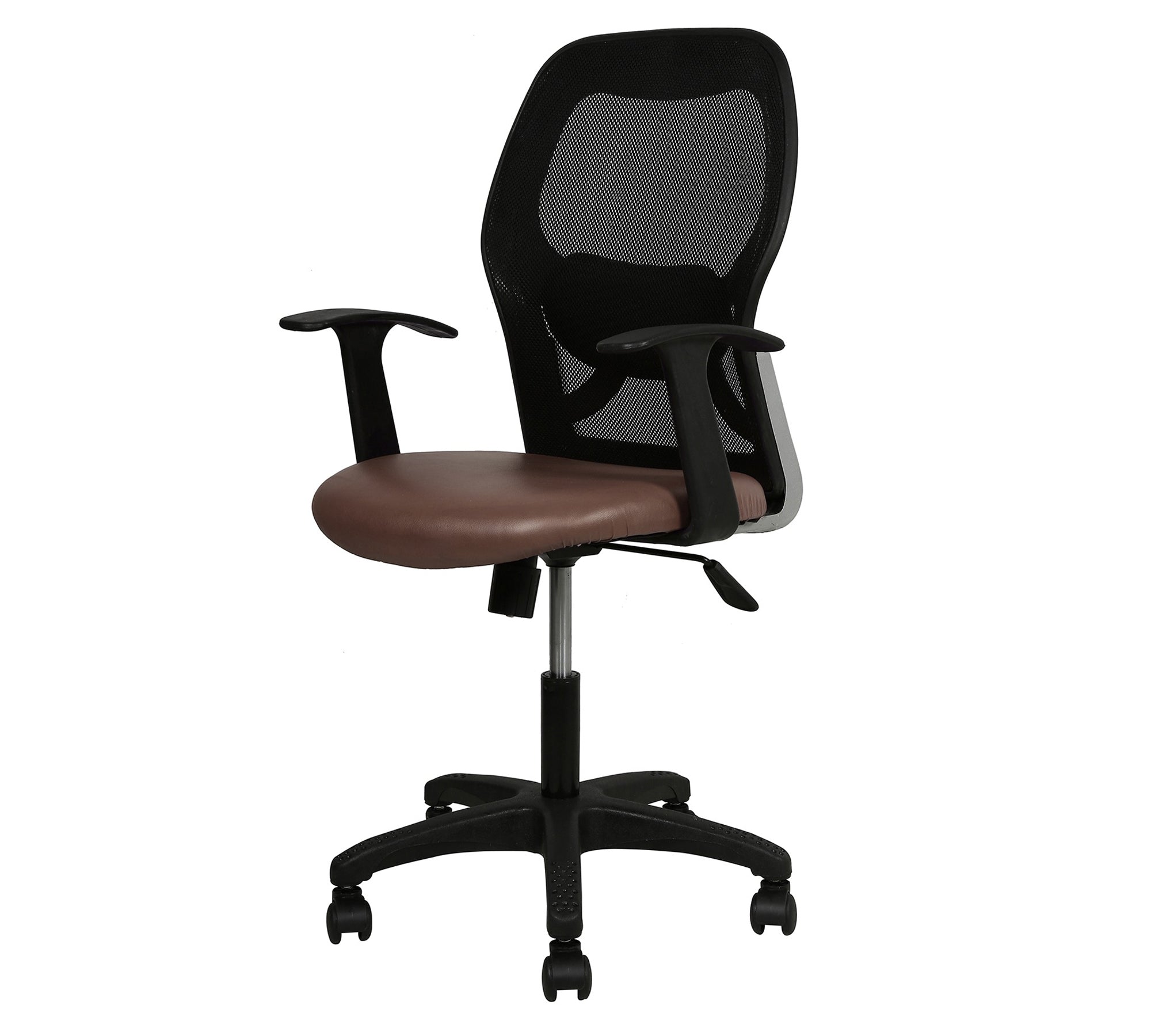 Mid Back Mesh Chair Ergonomic Design with Breathable Back, Cushioned Seat, Adjustable Height and Rolling Base for Home Office Workstation