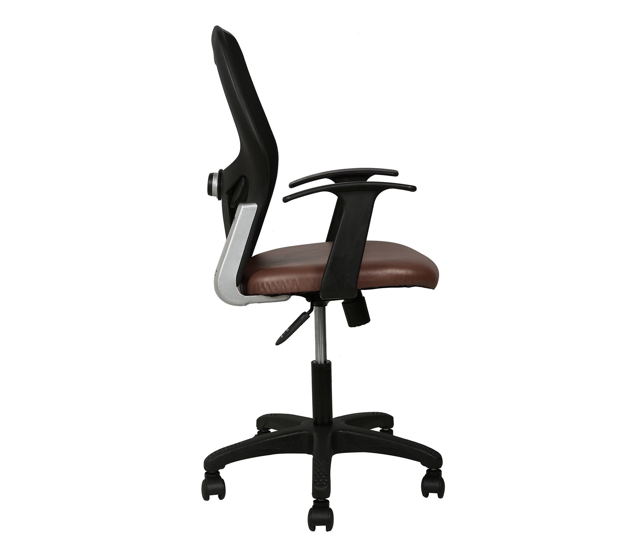 Mid Back Mesh Chair Ergonomic Design with Breathable Back, Cushioned Seat, Adjustable Height and Rolling Base for Home Office Workstation
