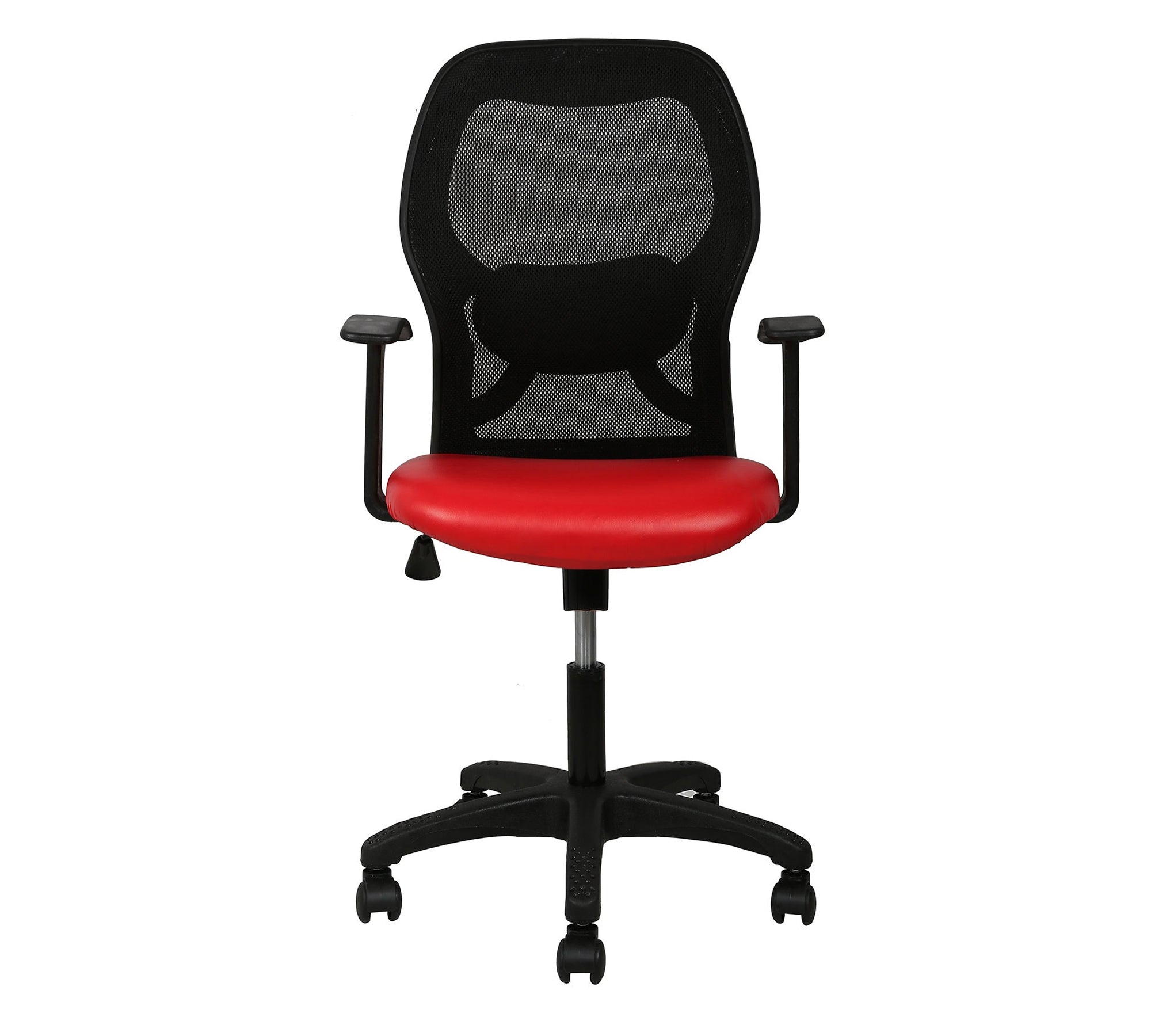 Mid Back Mesh Chair Ergonomic Design with Breathable Back, Cushioned Seat, Adjustable Height and Rolling Base for Home Office Workstation